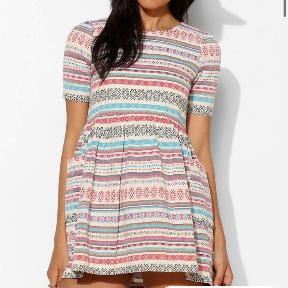 Sister Jane - Boho Embroidered Kidcore Mini Dress - small